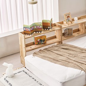 제크 삼나무 원목 800 침대헤드 겸 틈새수납장
