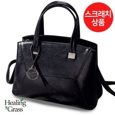 [여주점] [스크래치 상품] 심플라인 천연소가죽 핸드백 블랙 - HGCH5858BK-S