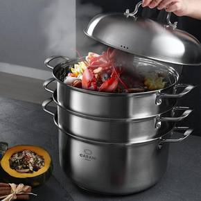 까사니 쿠치나 인덕션 IH 3단 스테인리스 찜솥 32cm / 36cm