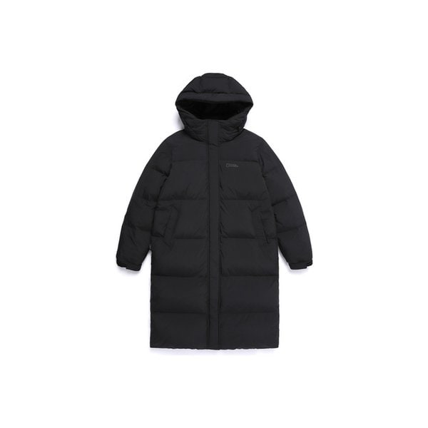 N254WDW861 여성 카프라 롱기장 덕다운 점퍼 BLACK