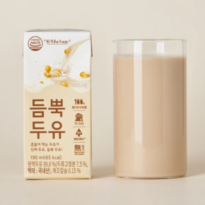 NON-GMO 100% 무첨가 듬뿍두유 190ml x 24팩(실속형)