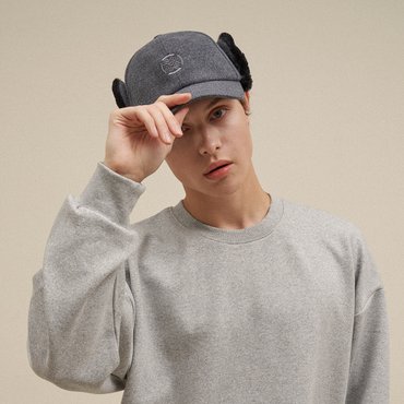 테크스킨 남성 퍼 이어플랩 골프모자