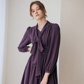 WED_Elegance ribbon short dress_PURPLE