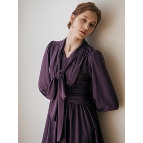 WED_Elegance ribbon short dress_PURPLE