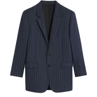 셀린느 24 TOMMY JACKET IN STRIPED WOOL 2V18T547O 07CG 스트라이프 울 타미 자켓