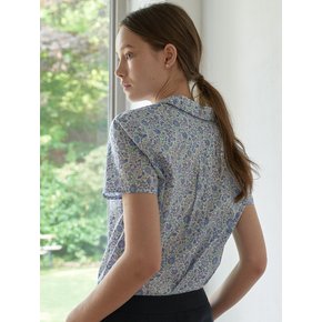 Liberty crop shirt - Peony garden