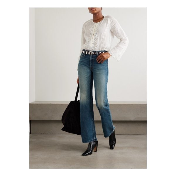 더 라이플러 하이라이즈 스트레이트 진 다크 데님 46376663162900271