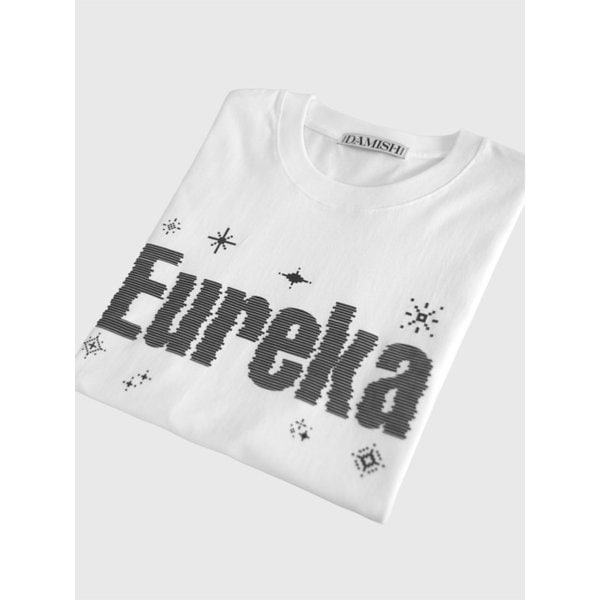 Eureka Pixel Graphic T-Shirts_White
