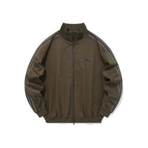 SP LINE COTTON TRACK ZIP UP-BROWN