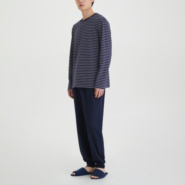 JAJU 25 S/S 신상품  JAJU  남 스마트 코튼 조거핏 라운지 팬츠   J205102102