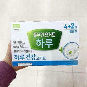 하루건강 요거트 플레인 80g x 6컵 아이스박스포장
