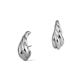 Sway Horn Earrings (Silver)