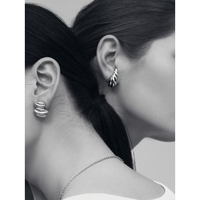 Sway Horn Earrings (Silver)