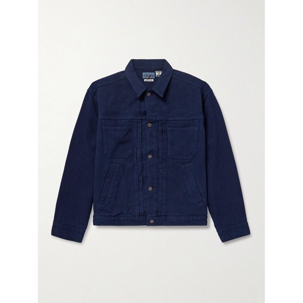 블루블루재팬 인디고 사시코 코튼 트러커 재킷 46376663162963349