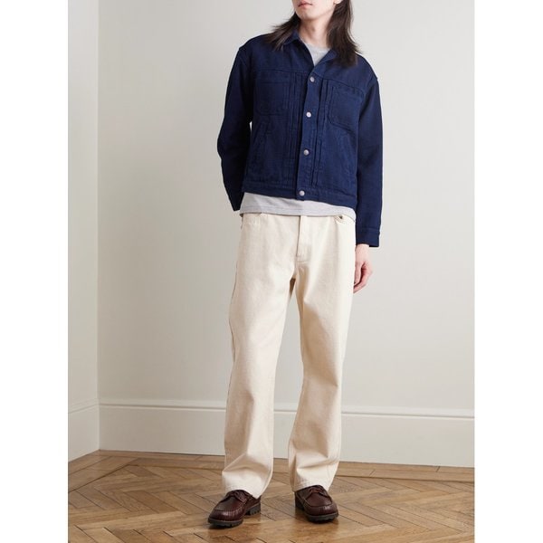 블루블루재팬 인디고 사시코 코튼 트러커 재킷 46376663162963349