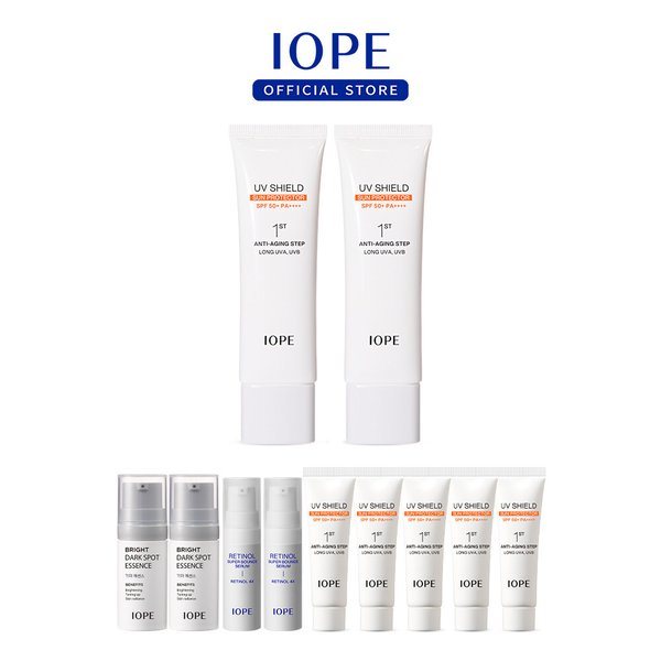 [내일도착/단독]아이오페 UV 쉴드  선 프로텍터 SPF50+/PA++++ 50ml 2개