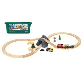 BRIO WORLD 33913 (브리오 월드) 카고 터널 8자 세트[전 26피스] 대상 연령 3세~ (전동 차량