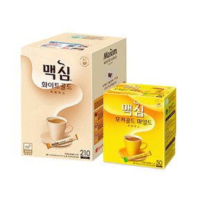 맥심 화이트골드 210T+맥심 모카골드 50T /일회용믹스