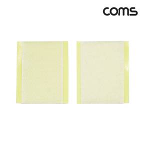 Coms 사각 테이프 양면 찍찍이 10개입 55x35mm X ( 5세트 )