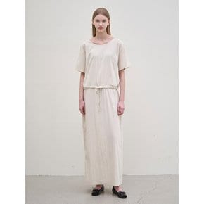 Back String Maxi Dress (Cream)