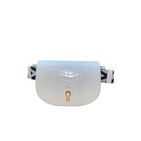 3954616 Bally Clayn Womens 6230932 White Leather Belt Bag