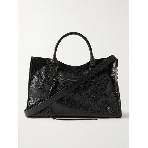 르 시티 미디엄 아레나 텍스처드 가죽 토트백 1647597353096555