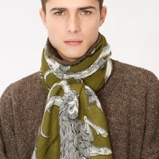 [이누이에디션] ETOLE WOOL ASTROLOGIE KHAKI SCARF_INET201AS20