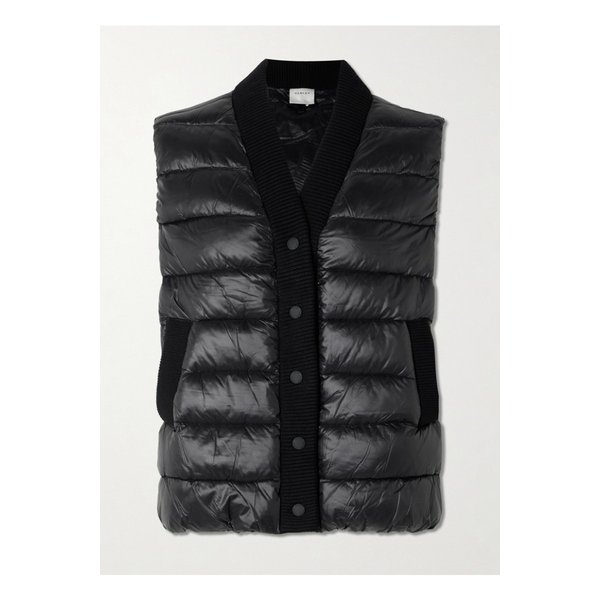 발리 콜윈 콤보 리브 니트 트리밍 퀼티드 베스트 1647597343775785