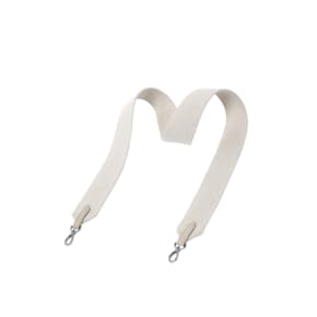 Playful Wide Webbing Strap Melange Beige