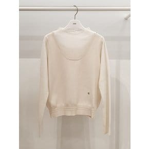 [파주점] 쥬크 주크 넥라인 시스루 배색 니트 V253KSK914