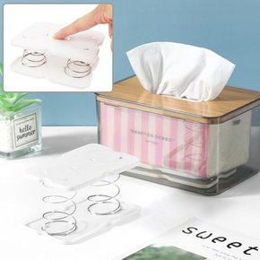 뽑아 쓰기 편한 화장지 티슈 푸셔 스프링 물티슈 각티슈 휴지 홀더 용수철 티슈업