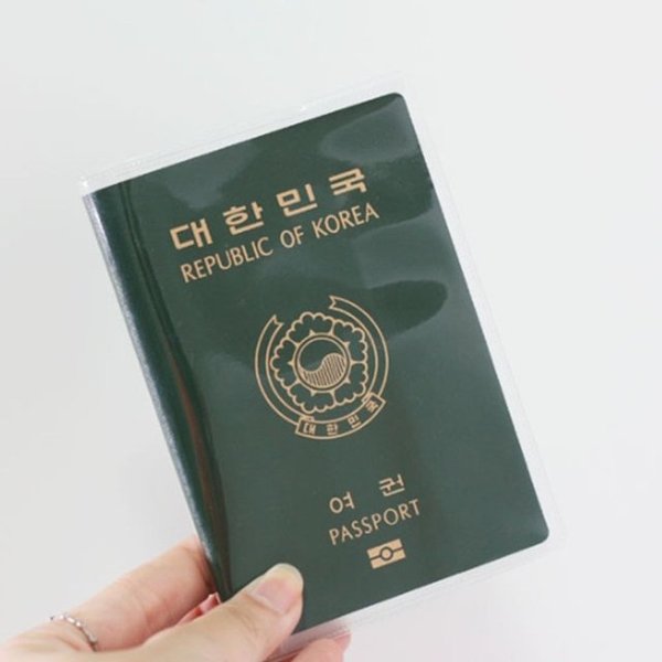 여행용 여권 케이스 투명 여권집 클리어 여권 커버 (WFJCQU8)