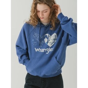 (W) Unicorn Fleece Hoodie Blue