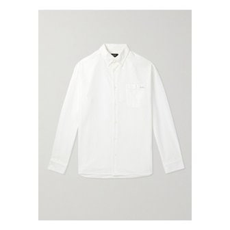 아페쎄 마테오 로고 자수 코튼 옥스포드 셔츠 화이트 1647597352432984