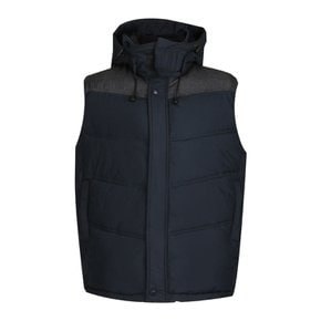 남성 겨울 경량 후드 탈부착 패딩조끼 KS-VEP-1501-A