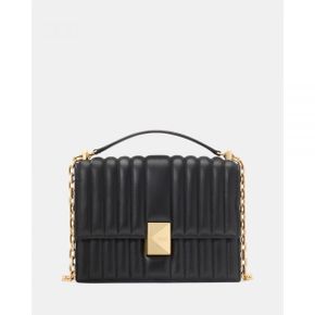 이스퀘어 5619350 Kate Spade Tribeca Quilted Leather Chain Shoulder Bag - Black