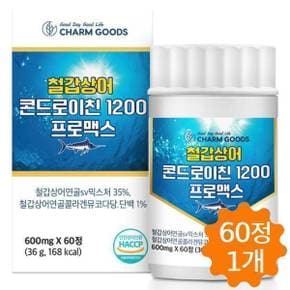 철갑상어 콘드로이친 1200 저분자 상어연골 뮤코다당단백 60정