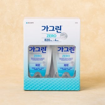 가그린 제로 820ml x 4개