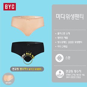 BYC방수포내장폴리스판노라인위생팬티2매입WPS1306