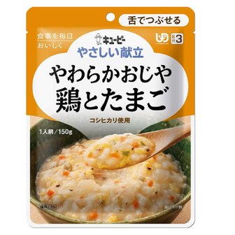  실버푸드 케어푸드 연화식 친화적이고 부드러운 닭고기와 계란죽  150g X (3개,6개 묶음)