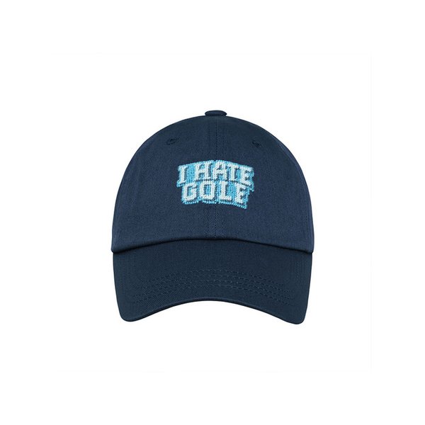 I HATE GOLF NEEDLEPOINT HAT - NAVY