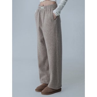 마스언에브릴 SOFT WOOL ODRAMPE SWEATPANTS_MILK MOCHA