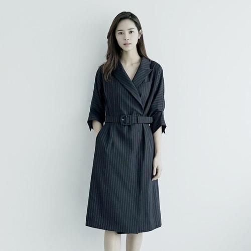 [피컬릿] Navy stripe belt dress(1)