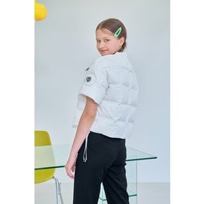 DUCK DOWN SHORT SLEEVE JACKET_Ivory