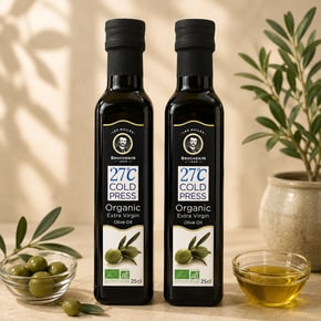 브로슈낭 유기농 초저온 냉압착 엑스트라버진 올리브오일 500ml x 2병