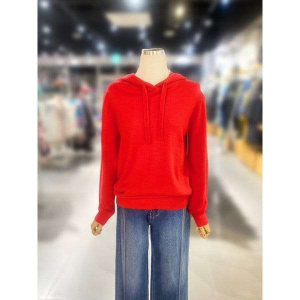 [여주점] 캐시미어 후드 스웨터 (10K1D202E)