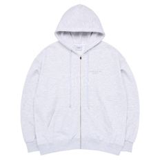 BASIC LOGO SEASON2 HOODIE ZIP UP MELANGE-베이직시즌2집업