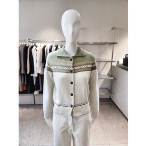 [여주점] [나이스클랍] 카라 패턴 가디건 A254PWKA30