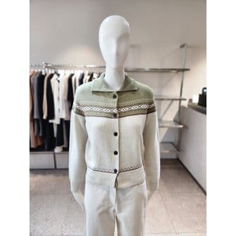 NICE CLAUP [여주점] [나이스클랍] 카라 패턴 가디건 A254PWKA30