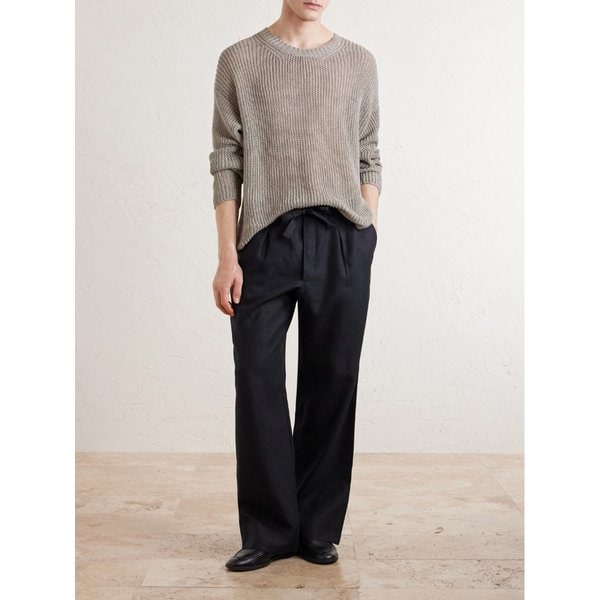 스토파 스트레이트 린넨 트윌 드로우스트링 팬츠 46376663163000225